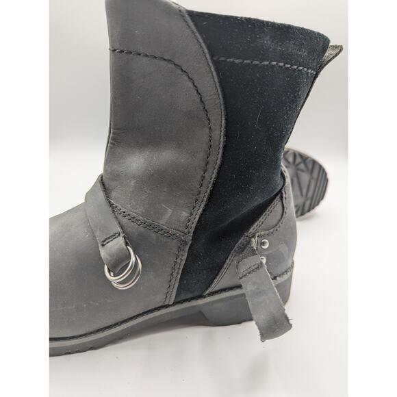Eddie Bauer | Covey 2.0 Winter Ankle Boots Brown Leather Side Zip | US 9 - Picture 10 of 11